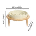 Dog Slow Feeder Bowl anti Slip Ceramic Dog Feeding Bowl with Wood Elevated Base Feeding Supplies Slow Feeder Dishwasher Safe